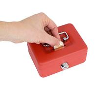 Arregui Caja caudales Elegant C9004 – Caja de seguridad de acero con llave y ranura, 12,5 cm Rojo