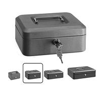 Arregui Caja caudales Elegant C9226 - Acero 20 cm con llave y bandeja interior, gris grafito