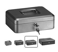 Arregui Caja caudales Elegant C9236 con llave, bandeja interior, 25 cm Gris grafito