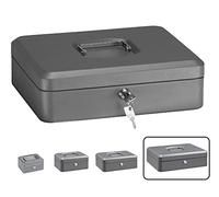 Arregui Caja caudales Elegant C9246 - Caja fuerte acero con llave, bandeja, 30 cm gris grafito