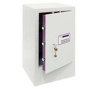 ARREGUI Forma Evolution Caja fuerte con llave y codigo, facil de usar | Caja de seguridad, apertura con teclado y llave | Caja fuerte electronica para casa, doble seguridad Con Zocalo 71L - 62x38,5x36