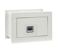 ARREGUI Ideal 5 Caja fuerte de empotrar a pared con cerradura de llave, Caja de Seguridad para casa y hogar, fácil de usar 4L - 18x26x15cm