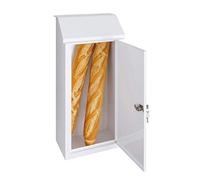 Arregui Panera SP008BN Buzón Individual de Acero para recibir entregas de pan, gran capacidad, blanco