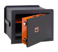 ARREGUI Plus C 181340 Caja fuerte de empotrar a pared con cerradura certificada de llave | Caja de Seguridad para casa y hogar | Fundo extensible | Fácil de instalar | 27 x 38,5 x 20/30 cm | 11 a 19 L