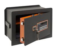 ARREGUI Plus C Caja fuerte de empotrar a pared con cerradura certificada de llave y codigo | Caja de doble Seguridad para casa y hogar | Fundo extensible 27 x 38,5 x 20/30 cm