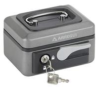 Arregui Caja caudales Popup C9716 – Caja fuerte portátil acero 15 cm con llave Gris grafito