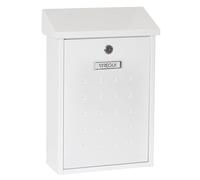 ARREGUI Premium E5601 Buzón Exterior de Acero Tamaño M (Correo DIN A4 y Revistas) | Buzón de Pared Mediano | Buzón de Correo Individual | Antilluvia | Fácil de Instalar | Blanco