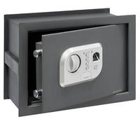 ARREGUI Print 141520 Caja fuerte de empotrar a pared con apertura mediante huella dactilar o con codigo|Caja de seguridad con lector biometrico para casa y hogar|Fundo extensible 26 x 35 x 15/25 cm