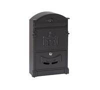 Arregui Residencia D-2151/N Buzón Individual de Aluminio de Estilo Clásico, tamaño M (DIN A4), Negro