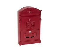 Arregui Residencia D-2151/R Buzón Individual de Aluminio de Estilo Clásico, tamaño M (DIN A4), rojo
