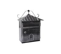 ARREGUI Rustica D-2204 Buzón Exterior Vintage Metálico Tamaño S (Correo DIN A5) | Buzón de Pared Pequeño | Buzón de Correo de Estilo Rústico | Decorativo | Fácil de Instalar | Negro