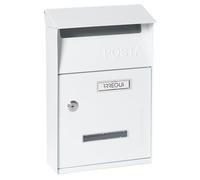 ARREGUI Up D-2006/W Buzón Exterior de Acero Tamaño S (Correo DIN A5) | Buzón de Pared Pequeño | Buzón de Correo con Ventanas de Visualización | Fácil de Instalar | Blanco