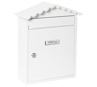 Arregui Buzón exterior Visit E5741 – Acero, Tamaño M (DIN A4 y revistas), Antilluvia, Blanco