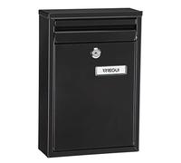 Arregui Buzón exterior Zaguán E5754 Tamaño S (DIN A5) Antilluvia boca trasera Negro