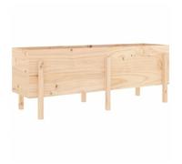 Arriate Elevado De Jardín Madera Maciza De Pino 160x50x57 Cm Vidaxl