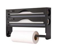 Arroopu Organizador De Aluminio con Cuchilla | Organizador De Papel De Aluminio con Portarrollos Y Cortador - De Cocina De Pared para Papel Albal Y