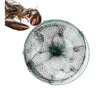 Arrovarp Trampa de Langosta - Jaula Plegable para Cebo de lubina | Jaula portátil de 12 x 24 Pulgadas para río, camarones, Tortugas, cangrejos, Langostas, Kayak, Agua Dulce, Agua Salada, embarcadero