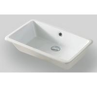 Art Ceram Gea lavabo 53x34.5 cm rectangular bajo encimera blanco brillante GEL00101;00
