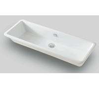 Art Ceram Gea lavabo 90x33 cm rectangular bajo encimera blanco brillante GEL00201;00