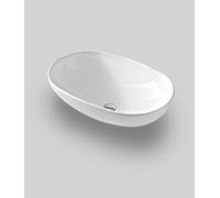 Art Ceram La Ciotola lavabo 70.5x44 cm oval sobre encimera blanco brillante LCL00201;00
