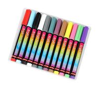 Art Marker Pen Set - Acrylic Paint Marker, Acrylic 12 Colors Graffiti Marker | Crafts Making Acrylic Markers Pens, Pens Kit for Kids for Rock Painting, Glass
