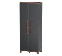 Art Plast - Armario de Almacenamiento (2 Puertas, 3 estantes Ajustables, 70 x 39 x 165 cm), Color Gris