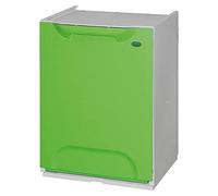 Art Plast ZA1490 Papelera reciclaje en polipropileno, con depósito en el interior, Verde, 47x34x29