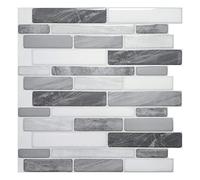 Art3d 10 hojas salpicadero adhesivo cocina, 30x 30 cm, diseño de mármol gris