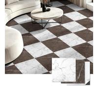 Art3d Azulejos de vinilo para despegar y pegar, paquete de 30 unidades, 12 x 12 pulgadas, autoadhesivos, impermeables, para cocina, comedor, dormitorios, cubierta de 30 pies cuadrados, mármol rojo y