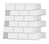 Art3d Baldosas Adhesivas 3D Blanco Estuco Gris