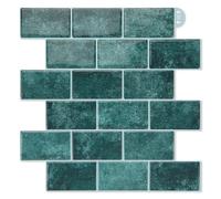 Art3d Baldosas Adhesivas Extra Gruesas Verde Azul