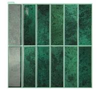 Art3d Baldosas Adhesivas Motivo Rectangular Verde Oscuro