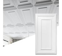 Art3d Baldosas de Techo PVC Gota Blanco