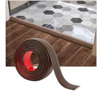 Art3d Banda de transición autoadhesiva de vinilo, Banda de umbral - Banda de separación de suelo laminado para unir espacios de suelo, transición de umbral de alfombra, 122x4 cm, Marrón