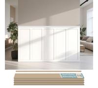 Art3d Kit Boiserie Listones MDF Pintable para Pared