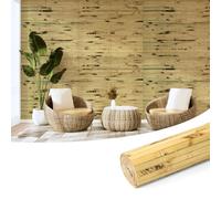 Art3d Panel de pared de bambú natural para decoración de pared interior, paneles renovables para pared, techo, muebles, gabinetes, oficinas, 30 x 244 cm, ligeramente quemado