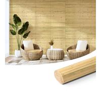Art3d Panel de pared de bambú natural para decoración de paredes interiores, paneles renovables para pared, techo, muebles, gabinetes, oficinas, 30 x 244 cm, color natural