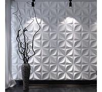 Art3d Paneles 3D Revestimiento Decorativo Blanco Mate