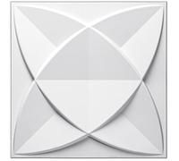 Art3d Paneles de pared decorativos de PVC 3D texturizados para decoración de paredes interiores en sala de estar, dormitorio en blanco, paquete de 33 azulejos, 2,97㎡