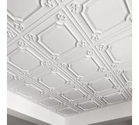 Art3d Paneles PVC para Pared y Techos, 61x61cm Paneles Decorativos 3D de Pared y Techos, Paneles Techo PVC (12 Piezas)