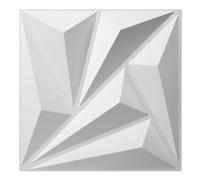 Art3d Paquete de 20 paneles decorativos de pared 3D blancos de 30 x 30 cm, 1,8 m², decoración de pared interior de PVC