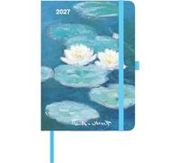 ArtDiary Claude Monet 2027: Buchkalender 16x22 cm - Wochenplaner mit Elastikband, Leseband, Stifhalter & internationalen Feiertagen für Monet-Fans & Kunstliebhaber