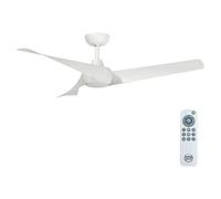 Arte confort Ventilador de techo Doha (Blanco, 132 cm, 35 W, Blanco cálido) + Garantía BAUHAUS 5 años para equipos eléctricos y motorizados