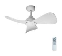 Arte confort Ventilador de techo Lola (Blanco, 83,3 cm, 35 W, Blanco neutro) + Garantía BAUHAUS 5 años para equipos eléctricos y motorizados