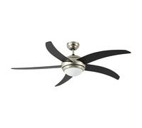 Arte confort Ventilador de techo Rocio (Negro, 132 cm, 38 W, Blanco neutro) + Garantía BAUHAUS 5 años
