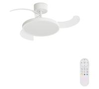 Arte confort Ventilador de techo Vetra S (Blanco, 91 cm, 30 W, Blanco cálido) + Garantía BAUHAUS 5 años para equipos eléctricos y motorizados