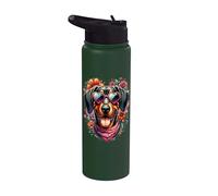 Arte del día de San Valentín con aroma a montaña bávara Stainless Steel Insulated Water Bottle