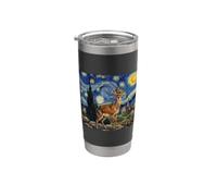 Arte Dik Dik Van Gogh Vaso térmico de acero inoxidable de doble pared