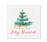 Arte papel Christmas Navidad Abeto/Trineo