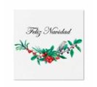 Arte papel Christmas Navidad acebo